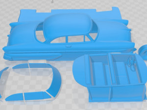 Lincoln Capri Hardtop Coupe 1955 Printable Car Modelo de Impressão 3D