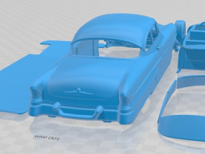 Lincoln Capri Hardtop Coupe 1955 Printable Car Modelo de Impressão 3D