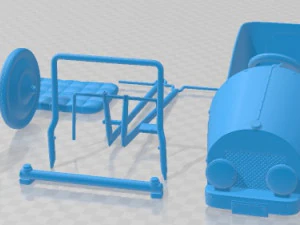 Игрушечная машинка с педалью Baghera для печати 3D Принт Модель