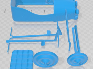 Baghera Pedal Toy Printable Car 3D Print Model