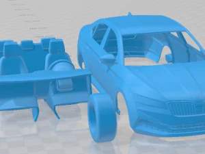 Skoda Superb IV 2020 Printable Car 3D Print Model