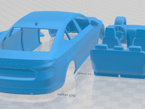 Skoda Superb IV 2020 Printable Car 3D 프린트 모델