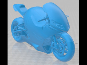Suzuki Nuda 2 Printable Motorbike 3D Baskı Modeli