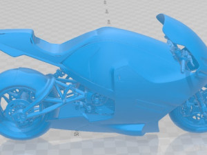 Suzuki Nuda 2 Printable Motorbike 3D Baskı Modeli