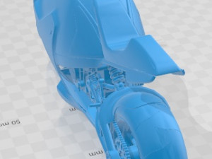 Suzuki Nuda 2 Printable Motorbike 3D Baskı Modeli