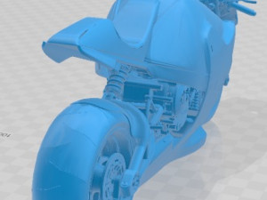 Suzuki Nuda 2 Printable Motorbike 3D Baskı Modeli