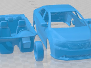 Toyota Camry EU 2014 Printable Car 3D Baskı Modeli