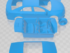 Toyota Camry EU 2014 Printable Car 3D Baskı Modeli