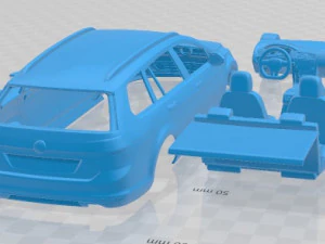 Coche Imprimible Volkswagen Golf Variant 2014 Modelo de impresión 3D