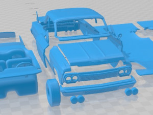 Chevrolet Impala SS 409 1962 Printable Car 3D-Druckmodell