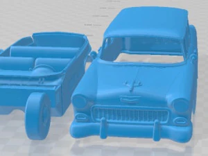 Mobil Cetak Chevrolet Nomad Wagon 1955 Model Cetak 3D