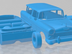 Chevrolet Nomad Wagon 1955 Printable Car Modèles 3D en vedette