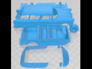 Chevrolet Nomad Wagon 1955 Printable Car Modèles 3D en vedette