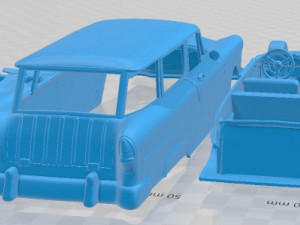 Chevrolet Nomad Wagon 1955 Printable Car Modèles 3D en vedette
