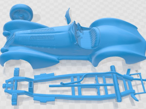 Alfa Romeo 8c 2900 Spider Printable Car 3D-printmodel