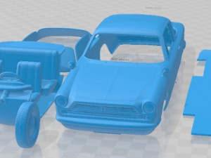 Fiat 2300 S Coupe 1961 Printable Car Modèles 3D en vedette