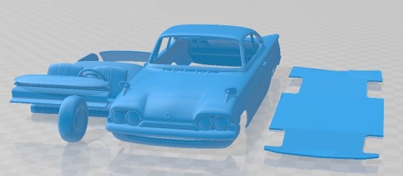 Consul Capri 1961 Printable Car 3D Принт Модель .c4d .max .obj .3ds .fbx .stl .blend 