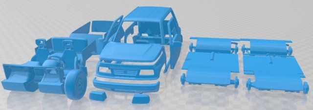 Suzuki Vitara 1989 Printable Car 3D Baskı Modeli .c4d .max .obj .3ds .fbx .stl .blend 