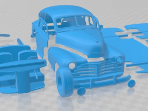 Chevrolet Fleetline Aero Sedan 1948 Printable Car Modelo de Impressão 3D
