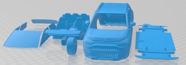 Citroen C3 Aircross 2022 Printable Car 3D Принт Модель .c4d .max .obj .3ds .fbx .stl .blend 