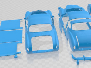 Volkswagen Karmann Ghia Coupe 1955 Printable Car 3D-printmodel