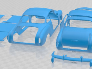 Volkswagen Karmann Ghia Coupe 1955 Printable Car 3D-printmodel