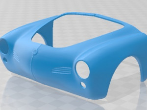Volkswagen Karmann Ghia Coupe 1955 Printable Car 3D-printmodel