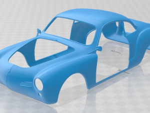 Volkswagen Karmann Ghia Coupe 1955 Printable Car 3D-printmodel