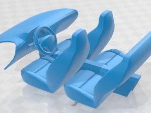 Volkswagen Karmann Ghia Coupe 1955 Printable Car 3D-printmodel