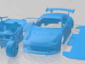 Porsche 911 GT3 RS 2019 Printable Car 3D Print Model