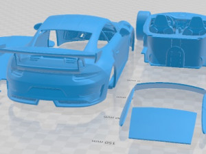 Porsche 911 GT3 RS 2019 Printable Car Model Cetak 3D