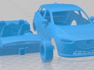 Mazda CX 3 2019 Printable Car 3D-printmodel