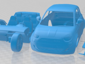 Fiat 500 31 2021 Printable Car 3D Print Model