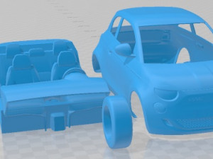Fiat 500 31 2021 Printable Car 3D Принт Модель