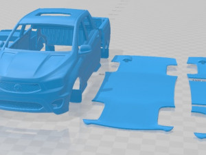 SsangYong Actyon Sports 2014 Printable Car 3D Print Model