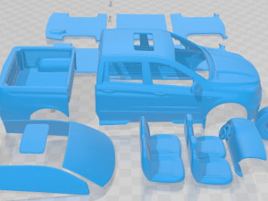 SsangYong Actyon Sports 2014 Printable Car Modello di stampa 3D