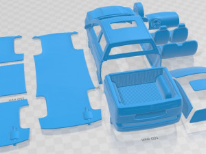 SsangYong Actyon Sports 2014 Printable Car Modello di stampa 3D