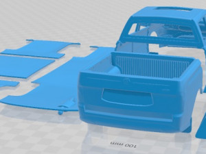 SsangYong Actyon Sports 2014 Printable Car Modello di stampa 3D