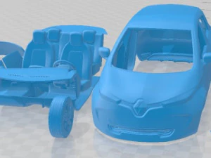 Renault ZOE 2016 Printable Car 3D Print Model