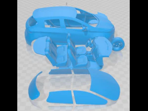 Renault ZOE 2016 Printable Car 3D Print Model