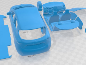 Renault ZOE 2016 Printable Car 3D Принт Модель