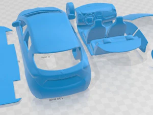 Renault ZOE 2016 Printable Car 3D Print Model