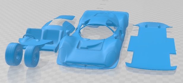 Ferrari 330 P4 1967 Printable Car Modelo de impresión 3D .c4d .max .obj .3ds .fbx .stl .blend 