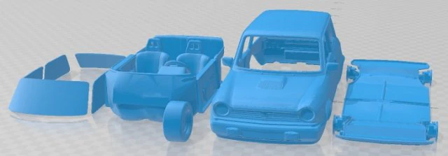Autobianchi A112 Abarth 1975 Printable Car 3D Print Model .c4d .max .obj .3ds .fbx .stl .blend