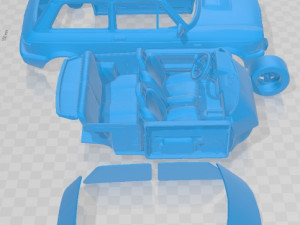 Autobianchi A112 Abarth 1975 Printable Car 3Dプリントモデル