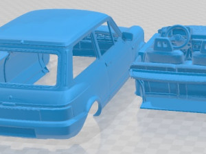 Autobianchi A112 Abarth 1975 Printable Car 3Dプリントモデル