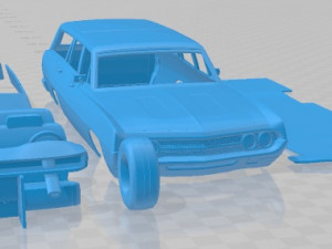 Torino 500 Station Wagon 1971 Printable Car 3D Print Model
