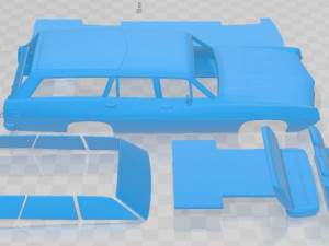 Torino 500 Station Wagon 1971 Printable Car 3D Print Model