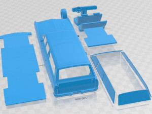 Torino 500 Station Wagon 1971 Printable Car 3D Print Model