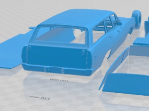 Torino 500 Station Wagon 1971 Printable Car 3D Print Model